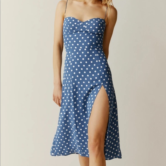 NWT Reformation Juliette Dress Lazuli 💙 - Picture 2 of 8